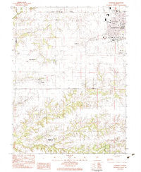 Lynnville Illinois Historical topographic map, 1:24000 scale, 7.5 X 7.5 Minute, Year 1983
