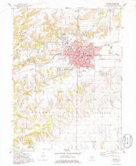 Macomb Illinois Historical topographic map, 1:24000 scale, 7.5 X 7.5 Minute, Year 1974