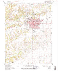 Macomb Illinois Historical topographic map, 1:24000 scale, 7.5 X 7.5 Minute, Year 1974