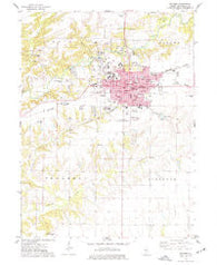 Macomb Illinois Historical topographic map, 1:24000 scale, 7.5 X 7.5 Minute, Year 1974