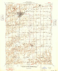 Macomb Illinois Historical topographic map, 1:62500 scale, 15 X 15 Minute, Year 1914