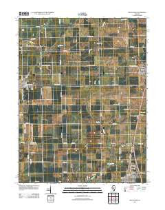 Macon West Illinois Historical topographic map, 1:24000 scale, 7.5 X 7.5 Minute, Year 2012