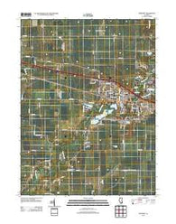 Mahomet Illinois Historical topographic map, 1:24000 scale, 7.5 X 7.5 Minute, Year 2012