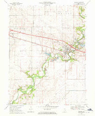 Mahomet Illinois Historical topographic map, 1:24000 scale, 7.5 X 7.5 Minute, Year 1970