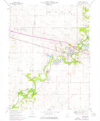 Mahomet Illinois Historical topographic map, 1:24000 scale, 7.5 X 7.5 Minute, Year 1970