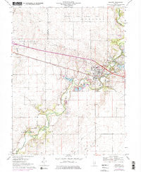 Mahomet Illinois Historical topographic map, 1:24000 scale, 7.5 X 7.5 Minute, Year 1970