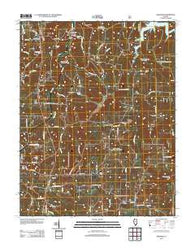 Makanda Illinois Historical topographic map, 1:24000 scale, 7.5 X 7.5 Minute, Year 2012