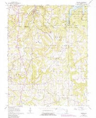 Makanda Illinois Historical topographic map, 1:24000 scale, 7.5 X 7.5 Minute, Year 1966