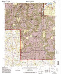 Makanda Illinois Historical topographic map, 1:24000 scale, 7.5 X 7.5 Minute, Year 1996