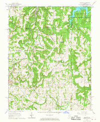 Makanda Illinois Historical topographic map, 1:24000 scale, 7.5 X 7.5 Minute, Year 1966