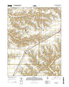 Manchester Illinois Current topographic map, 1:24000 scale, 7.5 X 7.5 Minute, Year 2015