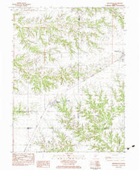Manchester Illinois Historical topographic map, 1:24000 scale, 7.5 X 7.5 Minute, Year 1983