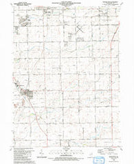 Manhattan Illinois Historical topographic map, 1:24000 scale, 7.5 X 7.5 Minute, Year 1990