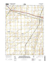 Mansfield Illinois Current topographic map, 1:24000 scale, 7.5 X 7.5 Minute, Year 2015