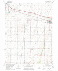 Mansfield Illinois Historical topographic map, 1:24000 scale, 7.5 X 7.5 Minute, Year 1979