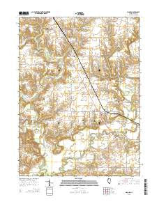 Maquon Illinois Current topographic map, 1:24000 scale, 7.5 X 7.5 Minute, Year 2015
