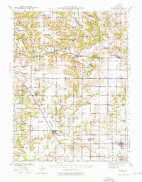 Maquon Illinois Historical topographic map, 1:62500 scale, 15 X 15 Minute, Year 1941
