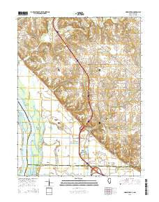 Marblehead Illinois Current topographic map, 1:24000 scale, 7.5 X 7.5 Minute, Year 2015