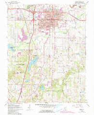 Marion Illinois Historical topographic map, 1:24000 scale, 7.5 X 7.5 Minute, Year 1966