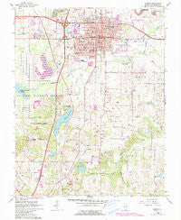 Marion Illinois Historical topographic map, 1:24000 scale, 7.5 X 7.5 Minute, Year 1966