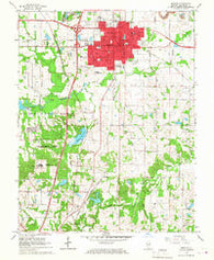Marion Illinois Historical topographic map, 1:24000 scale, 7.5 X 7.5 Minute, Year 1966