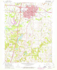 Marion Illinois Historical topographic map, 1:24000 scale, 7.5 X 7.5 Minute, Year 1966