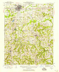 Marion Illinois Historical topographic map, 1:62500 scale, 15 X 15 Minute, Year 1940