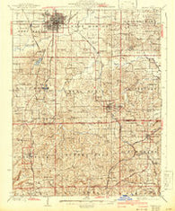 Marion Illinois Historical topographic map, 1:62500 scale, 15 X 15 Minute, Year 1925
