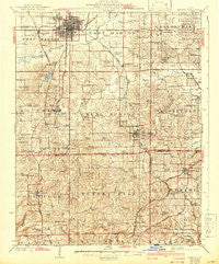 Marion Illinois Historical topographic map, 1:62500 scale, 15 X 15 Minute, Year 1925