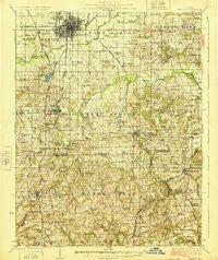 Marion Illinois Historical topographic map, 1:62500 scale, 15 X 15 Minute, Year 1925