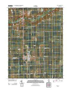 Maroa Illinois Historical topographic map, 1:24000 scale, 7.5 X 7.5 Minute, Year 2012