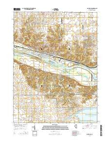 Marseilles Illinois Current topographic map, 1:24000 scale, 7.5 X 7.5 Minute, Year 2015