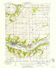 Marseilles Illinois Historical topographic map, 1:62500 scale, 15 X 15 Minute, Year 1940