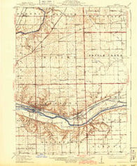 Marseilles Illinois Historical topographic map, 1:62500 scale, 15 X 15 Minute, Year 1916