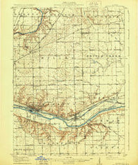 Marseilles Illinois Historical topographic map, 1:62500 scale, 15 X 15 Minute, Year 1916