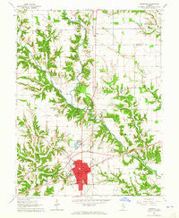 Marshall Illinois Historical topographic map, 1:24000 scale, 7.5 X 7.5 Minute, Year 1964