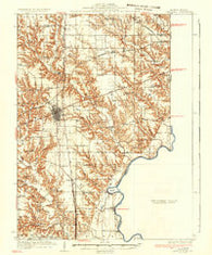 Marshall Illinois Historical topographic map, 1:62500 scale, 15 X 15 Minute, Year 1937