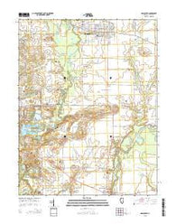 Mascoutah Illinois Current topographic map, 1:24000 scale, 7.5 X 7.5 Minute, Year 2015