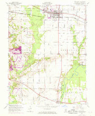 Mascoutah Illinois Historical topographic map, 1:24000 scale, 7.5 X 7.5 Minute, Year 1954
