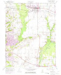 Mascoutah Illinois Historical topographic map, 1:24000 scale, 7.5 X 7.5 Minute, Year 1954