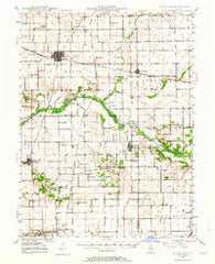 Mason City Illinois Historical topographic map, 1:62500 scale, 15 X 15 Minute, Year 1948