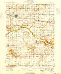 Mason City Illinois Historical topographic map, 1:62500 scale, 15 X 15 Minute, Year 1949