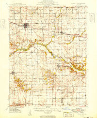 Mason City Illinois Historical topographic map, 1:62500 scale, 15 X 15 Minute, Year 1949