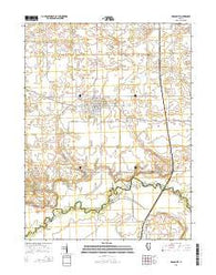 Mason City Illinois Current topographic map, 1:24000 scale, 7.5 X 7.5 Minute, Year 2015