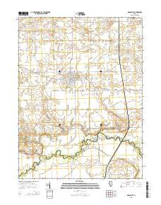 Mason City Illinois Current topographic map, 1:24000 scale, 7.5 X 7.5 Minute, Year 2015