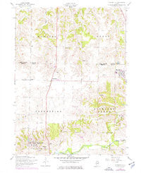 Matherville Illinois Historical topographic map, 1:24000 scale, 7.5 X 7.5 Minute, Year 1953