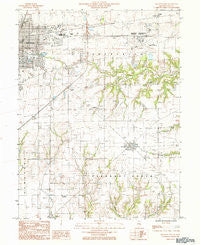 Mattoon East Illinois Historical topographic map, 1:24000 scale, 7.5 X 7.5 Minute, Year 1984
