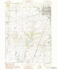 Mattoon West Illinois Historical topographic map, 1:24000 scale, 7.5 X 7.5 Minute, Year 1984