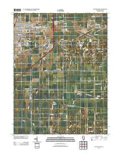 Mattoon East Illinois Historical topographic map, 1:24000 scale, 7.5 X 7.5 Minute, Year 2012