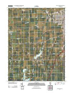 Mattoon West Illinois Historical topographic map, 1:24000 scale, 7.5 X 7.5 Minute, Year 2012